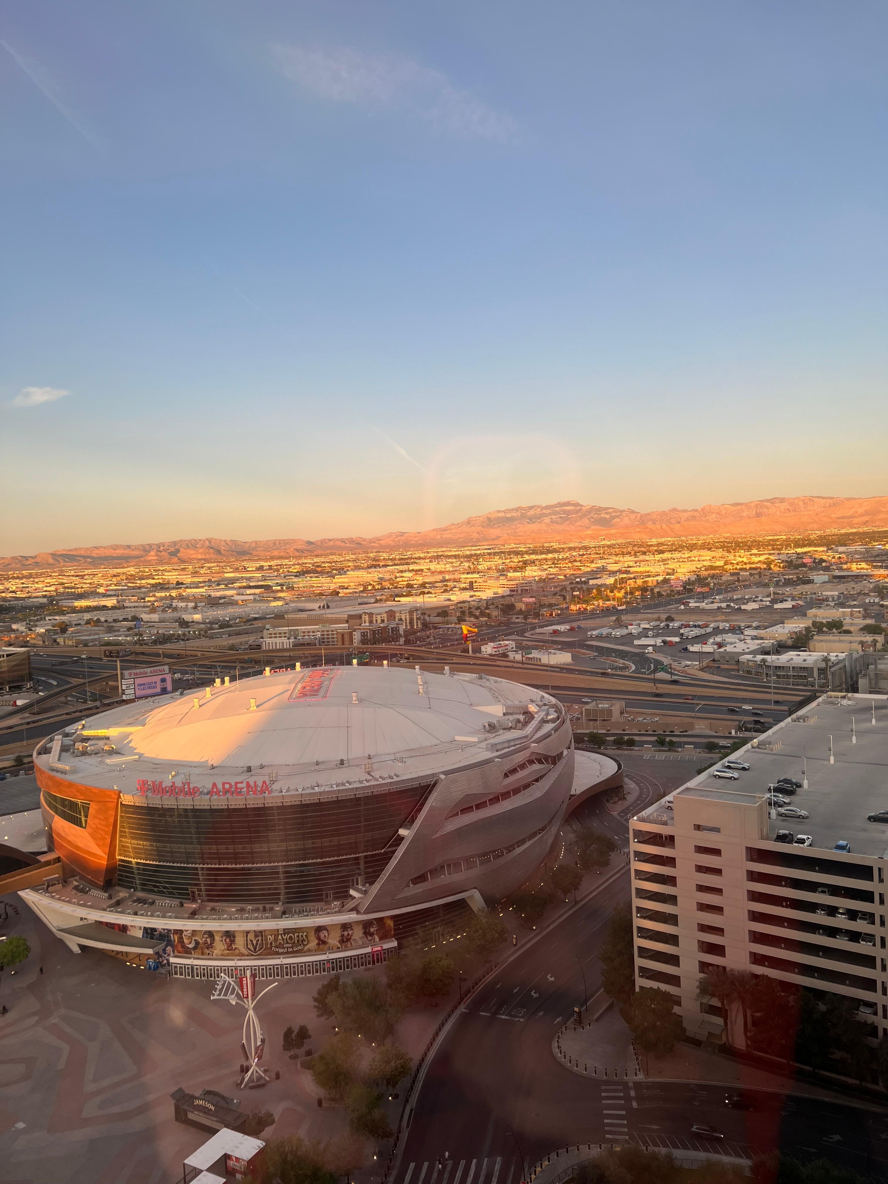The view from my room on the 29th floor. 