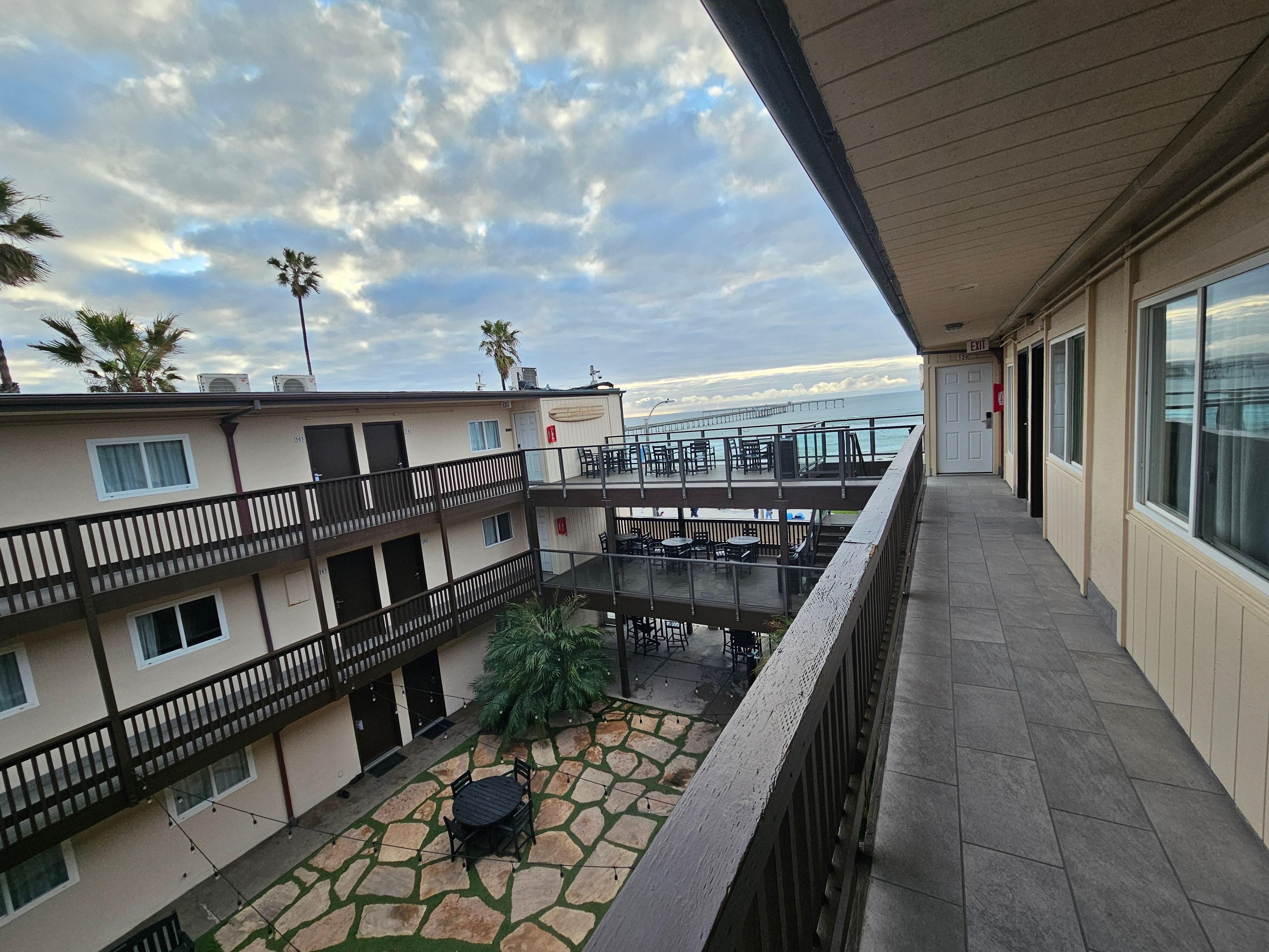 View from our room door. 