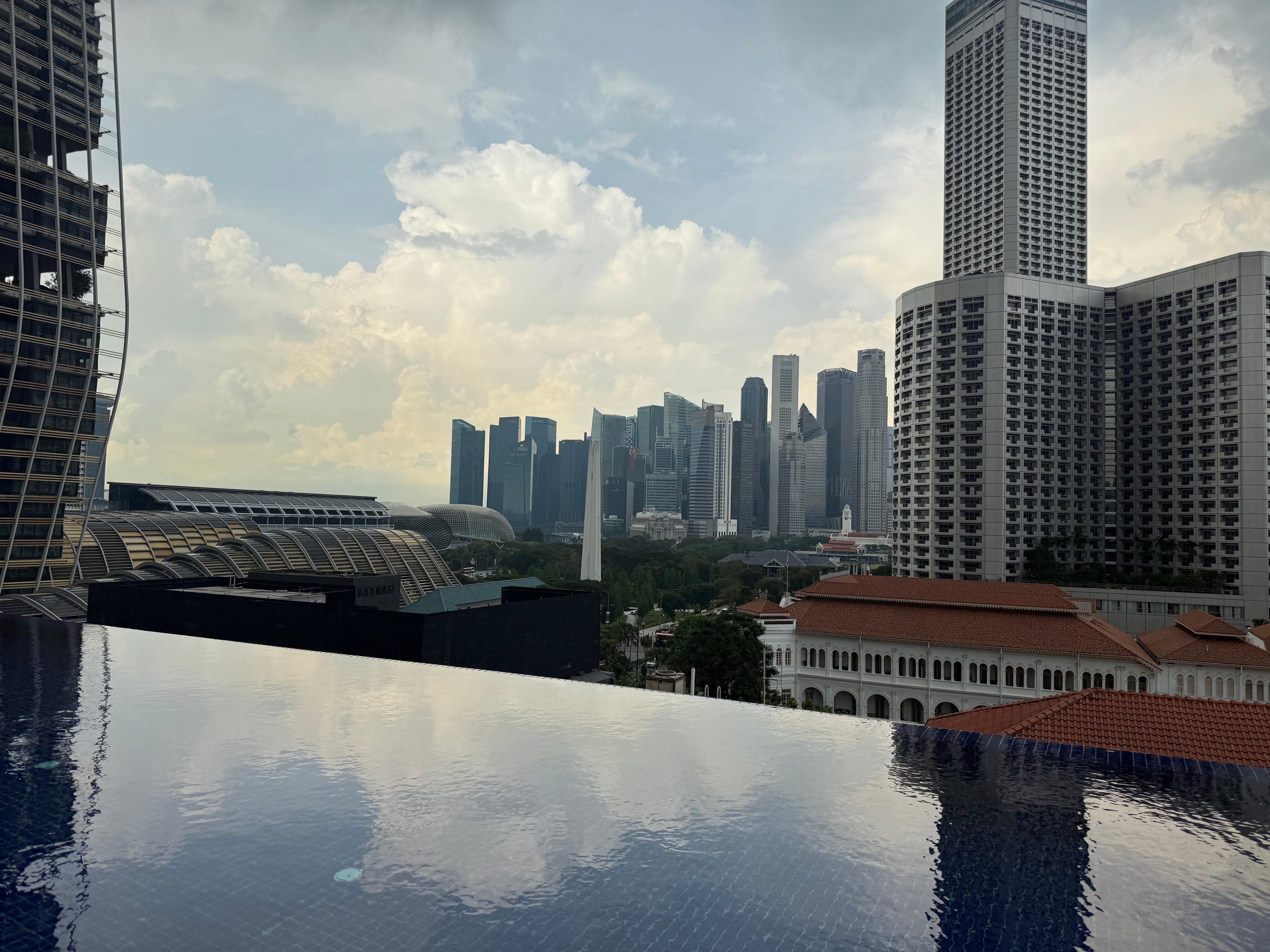 Rooftop pool view