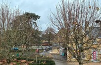 View of the centre of Bourton from our bedroom window.