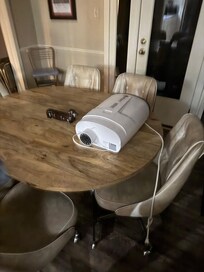 Showed up and weird part just laying in kitchen table