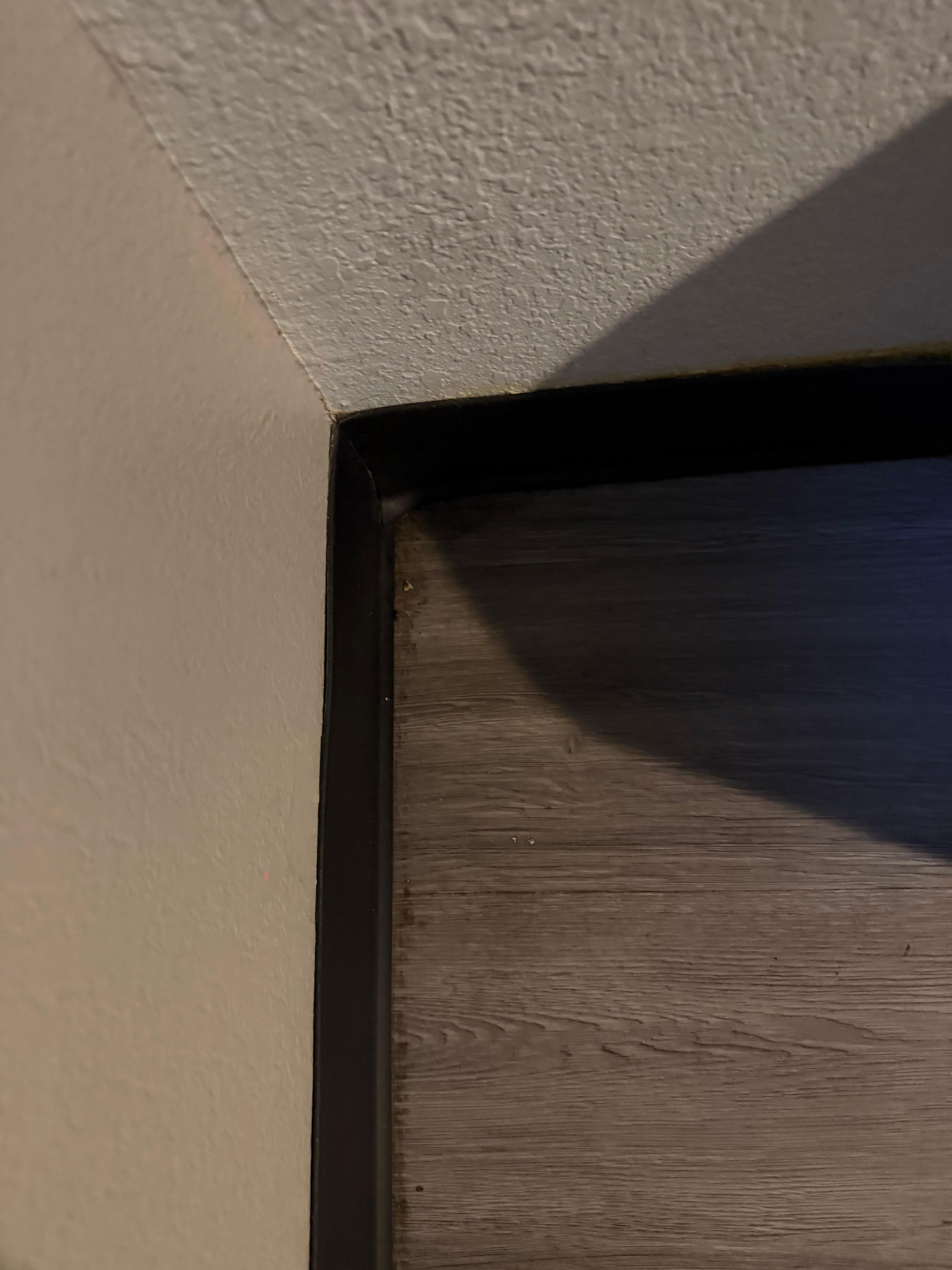 Corners of the room filthy 