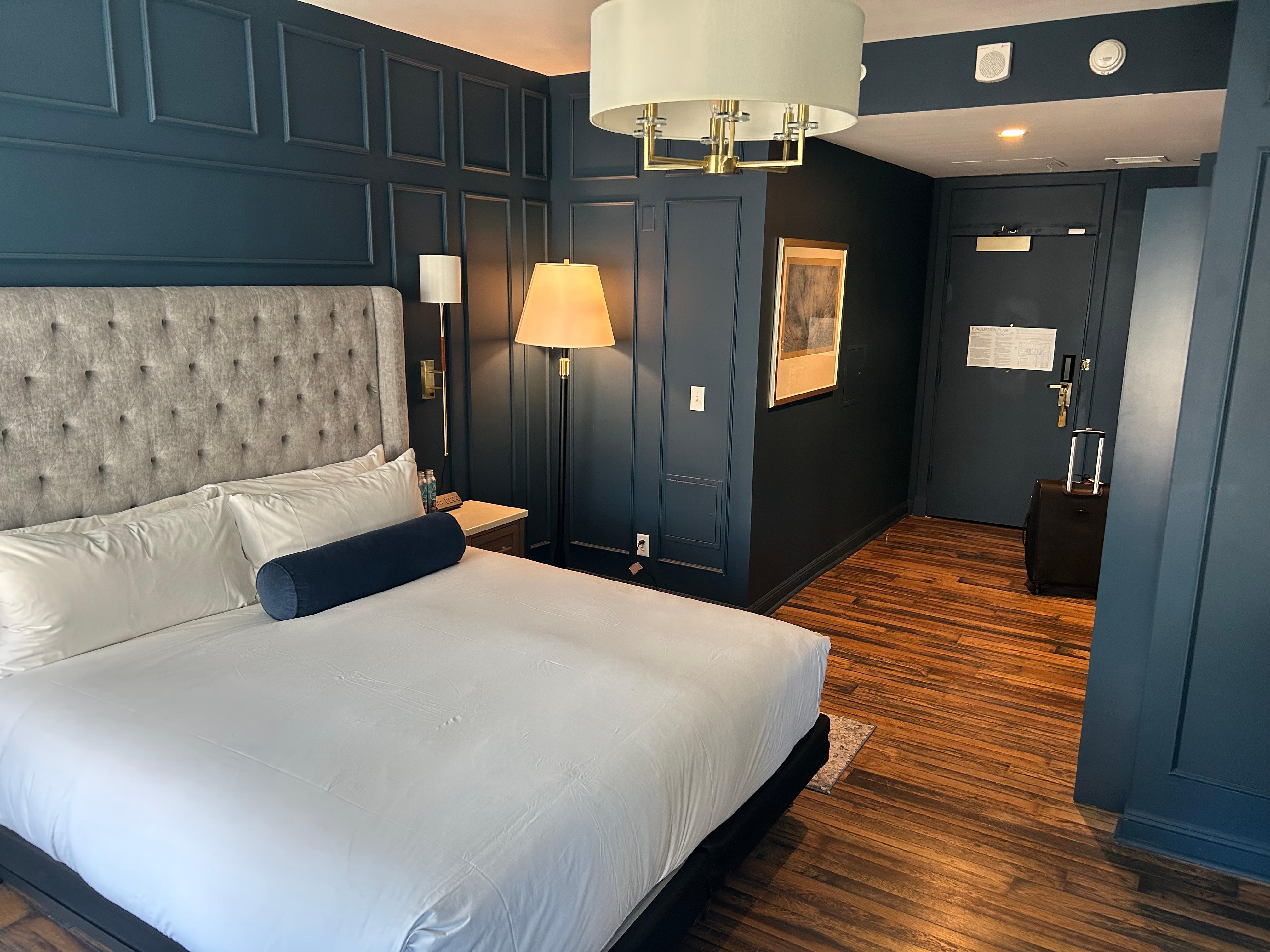 Large room. Was a “mobility friendly” room.