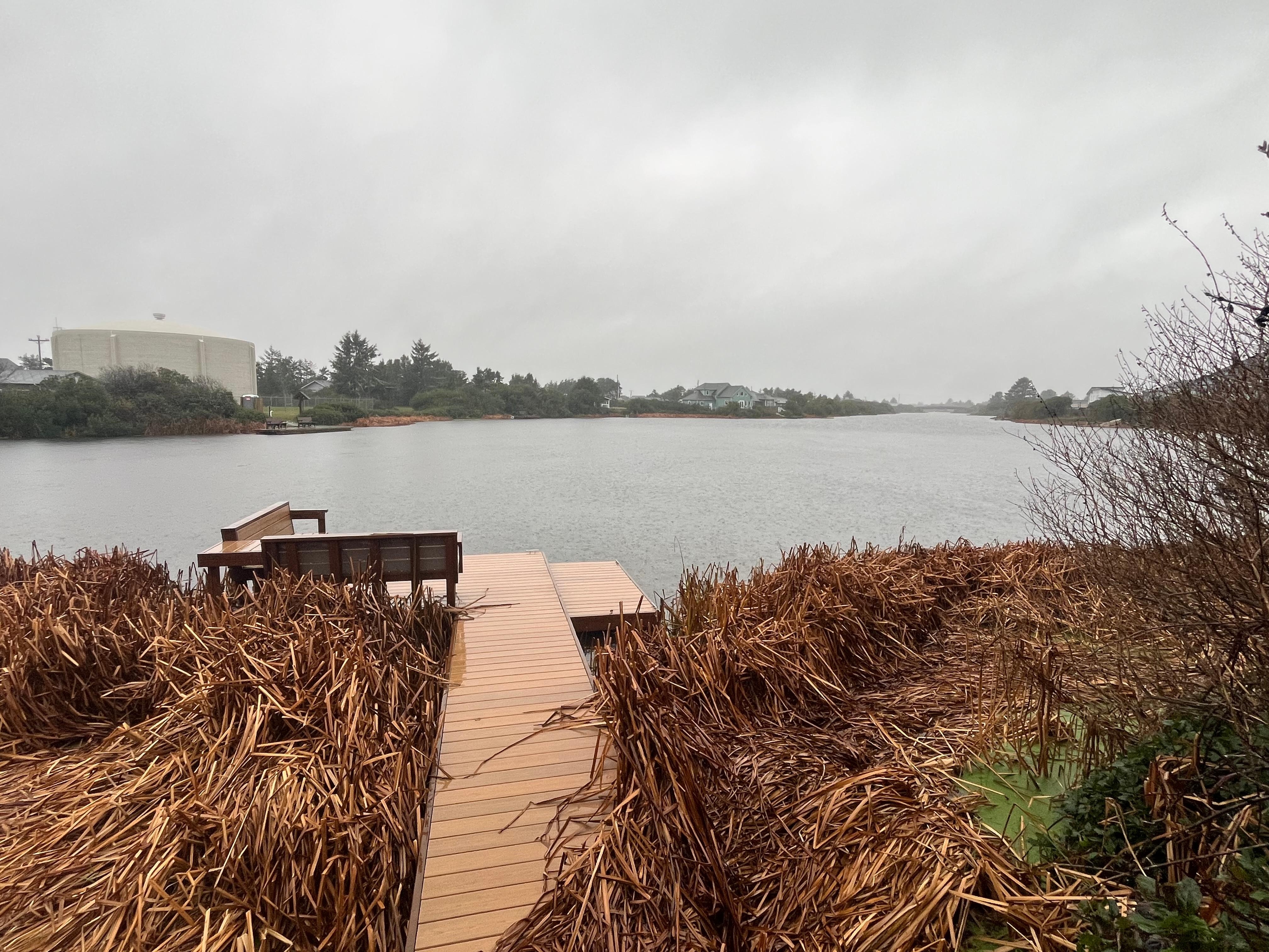 Great dock with fishing access. 