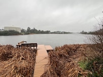 Great dock with fishing access.