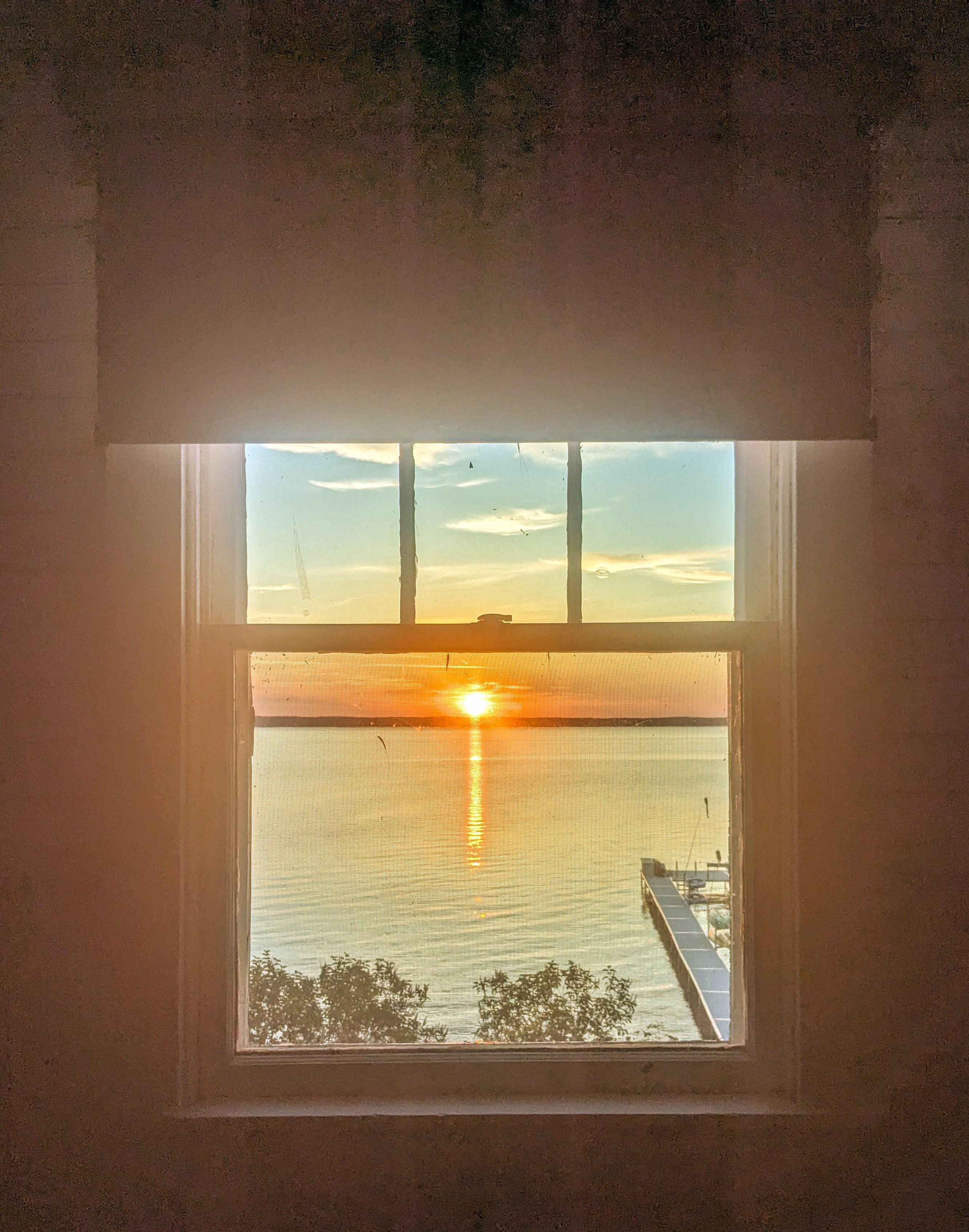 Sunrise from the second floor!