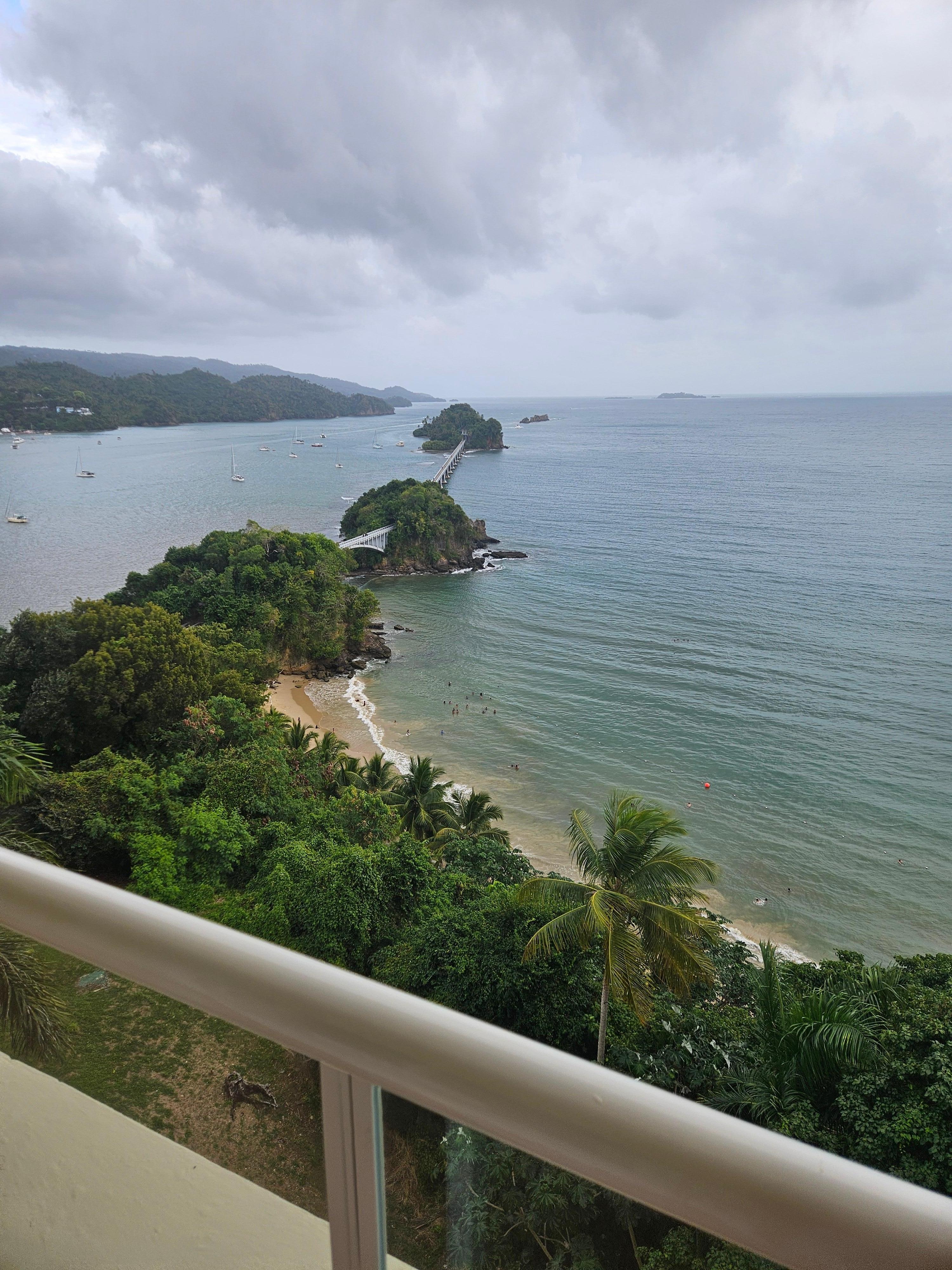 Sea view from our room where on one of the days we could see whales. We were happy we brought our binoculars for such an amazing sight.