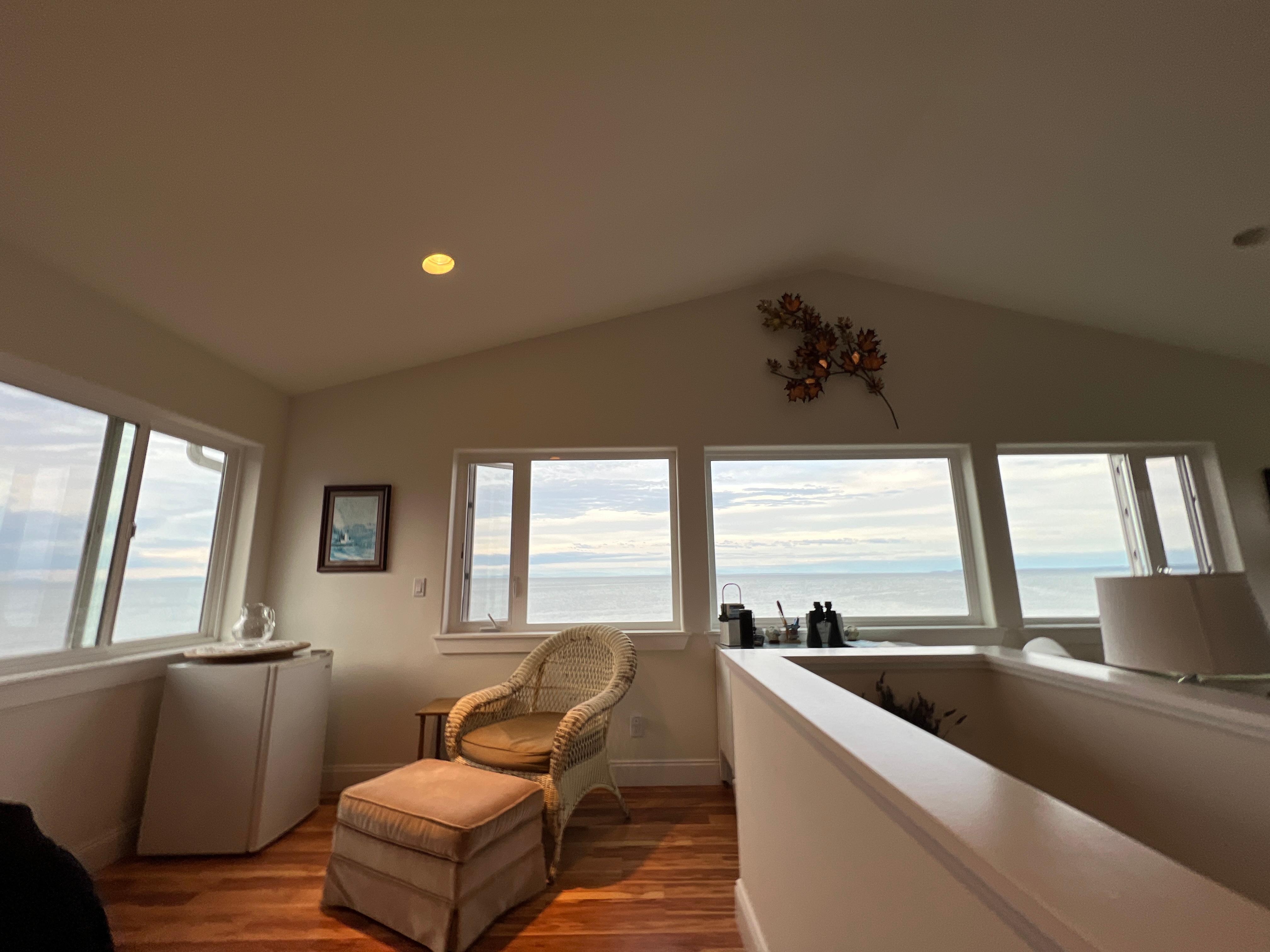 Upstairs living area