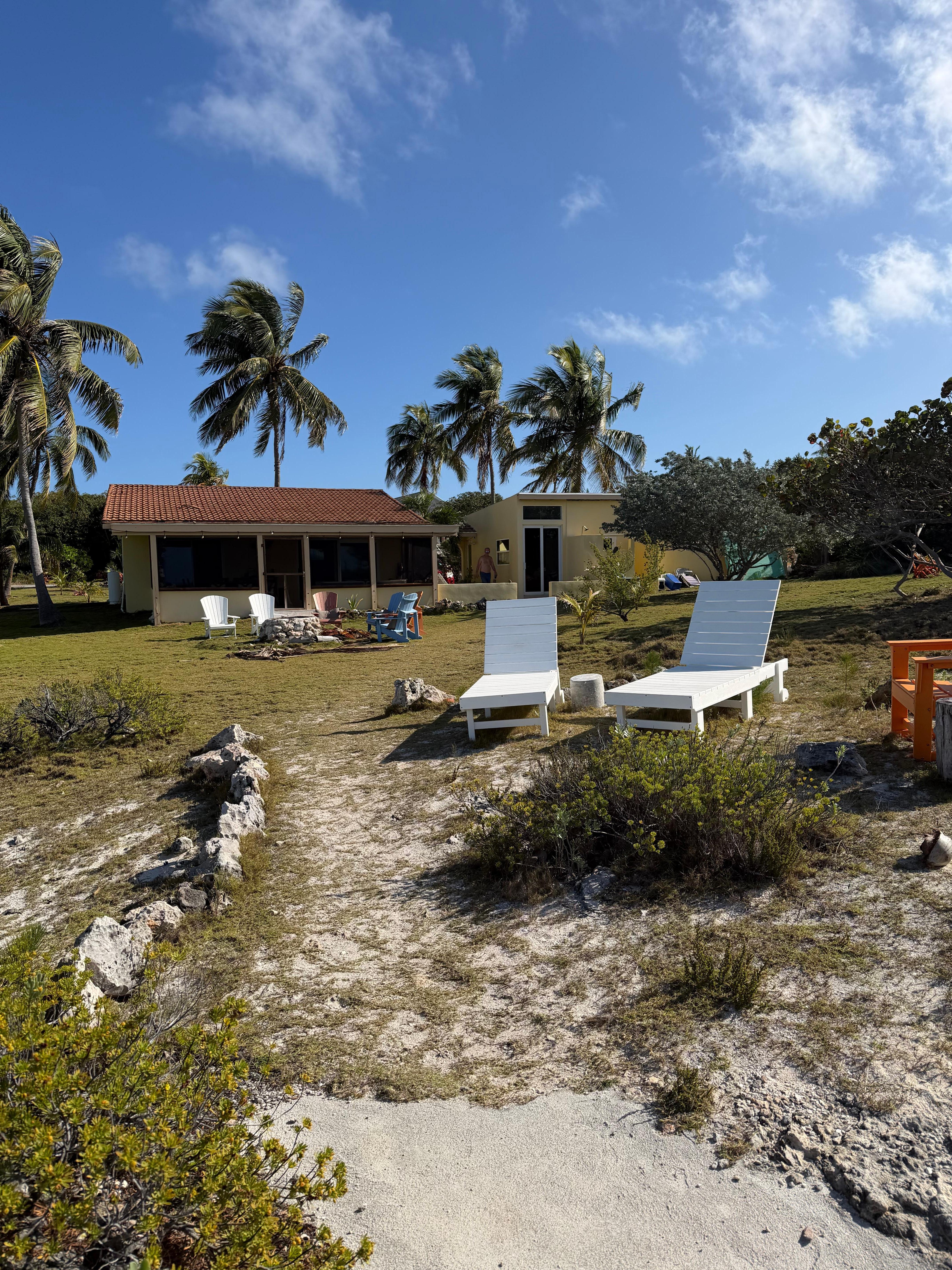House from edge of rocks