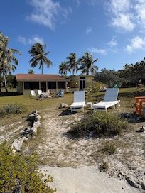 House from edge of rocks