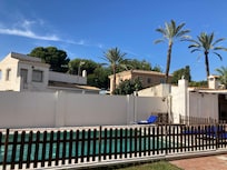 Rear of pool- barbecue area