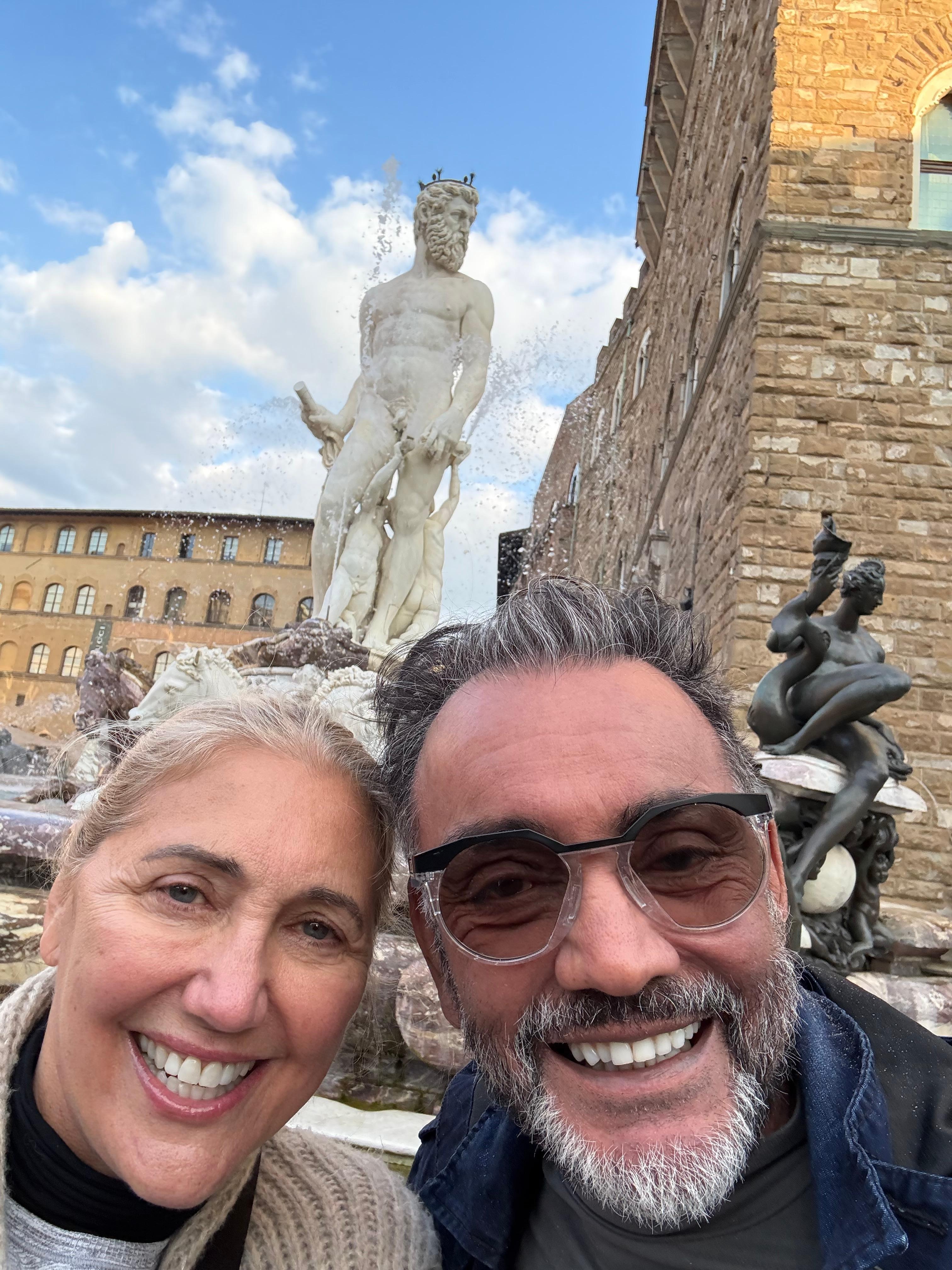 Piazza around the corner of the hotel.