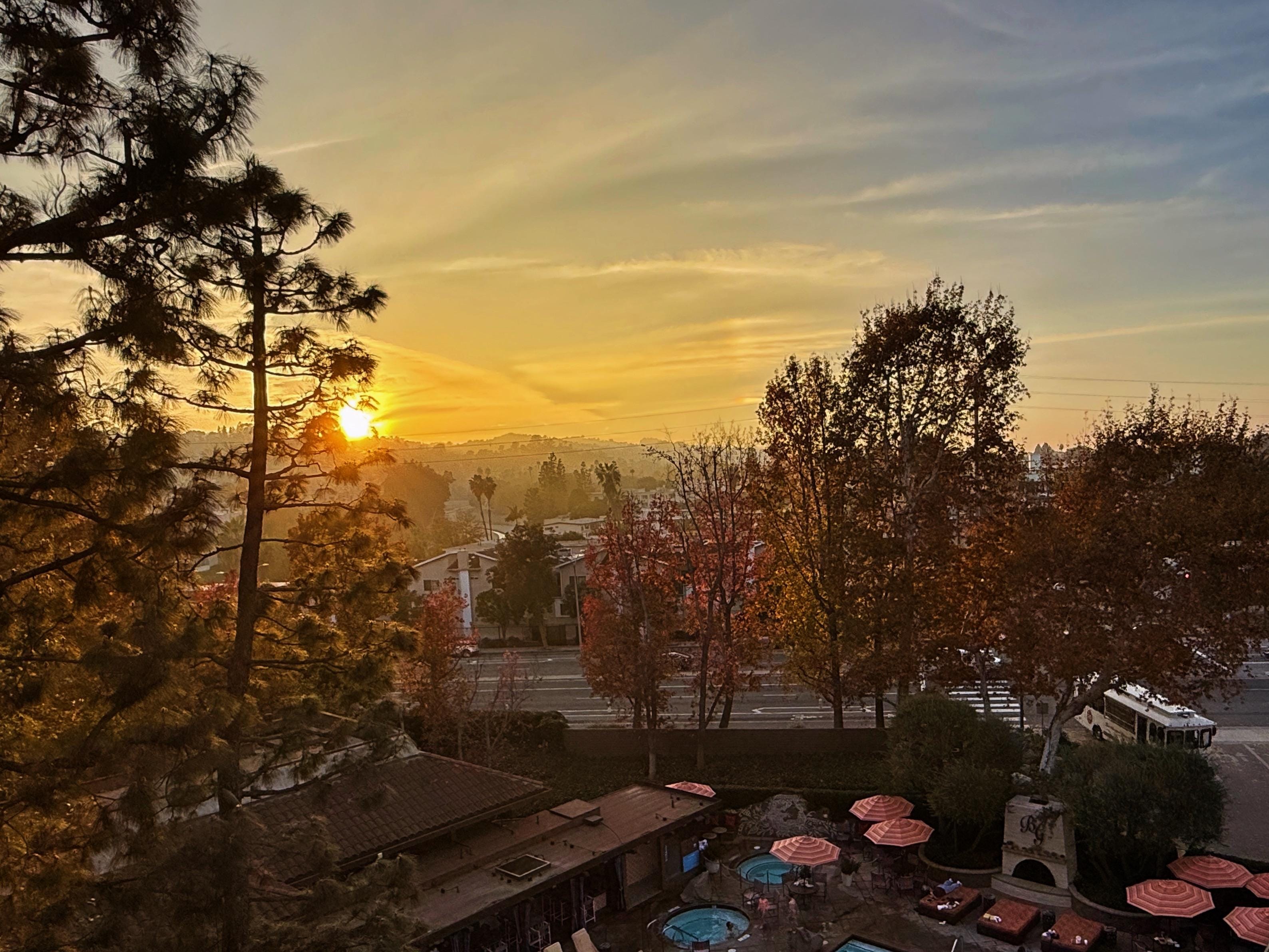 Trolley returning from Universal Studios