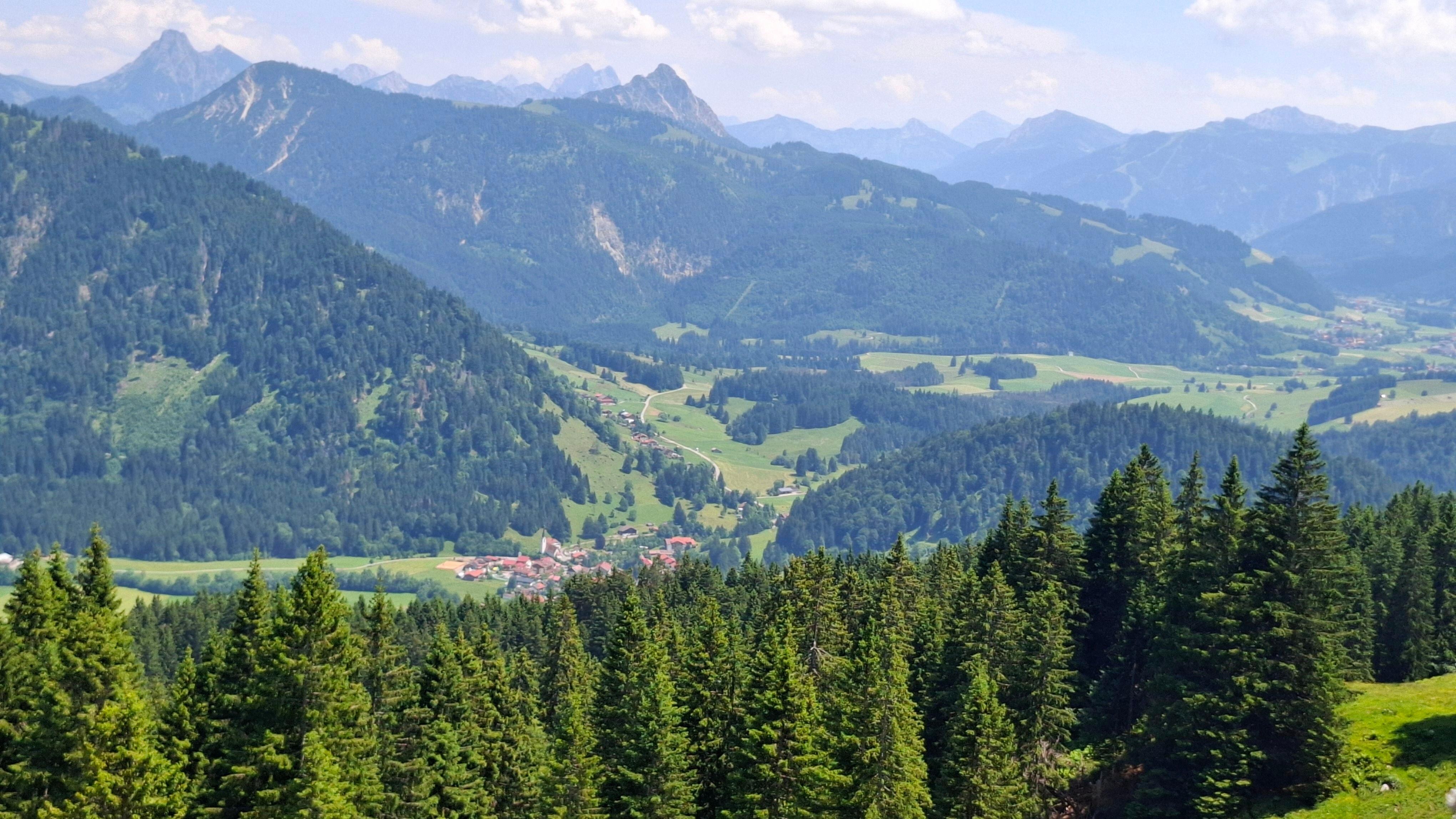 Unterjoch von oben gesehen 