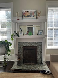 Beautiful living area with lots of light.