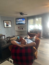 Loved the vintage furniture! Was so comfortable