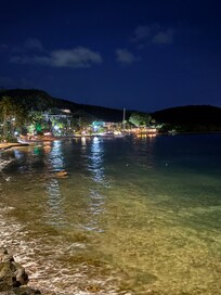 Balcony view at night