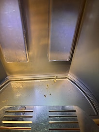 Dirty water dispenser on fridge
