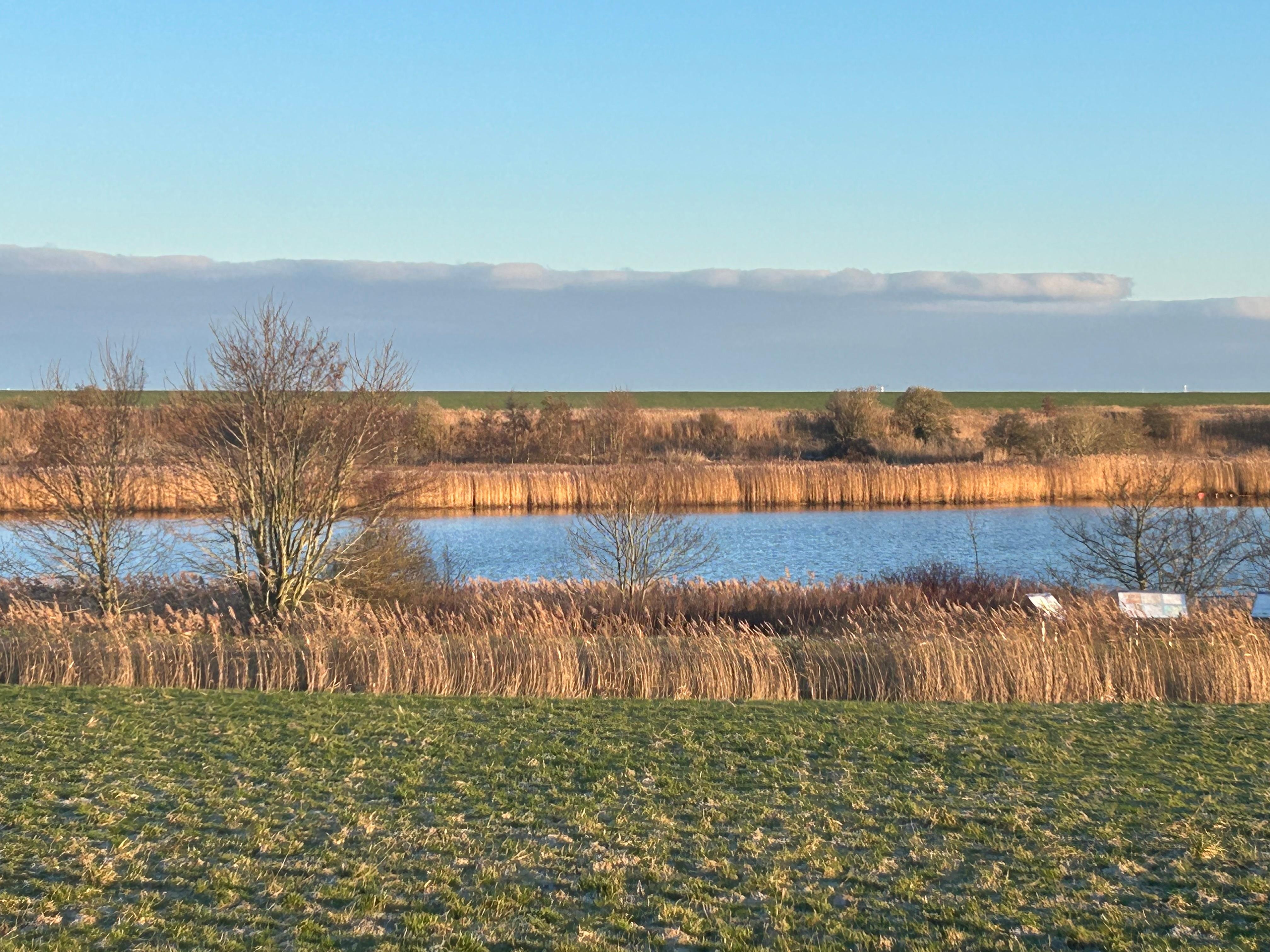 Schöner Ausblick vom Deich