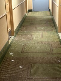 Walking to our room