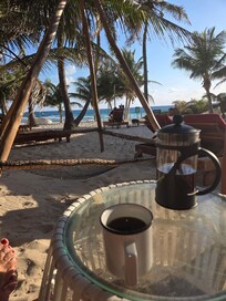 Mer côté Atlantique, défense de se baigner, trop de fortes vagues mais très beau.