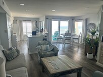 Kitchen and living room