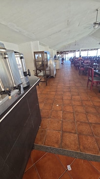 Very out dated eating area, not very clean.