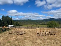 View from the lawn area beside the VRBO where Brooke let us have our wedding ceremony.
