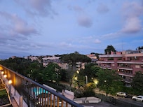 Blick von der Dachterrasse.