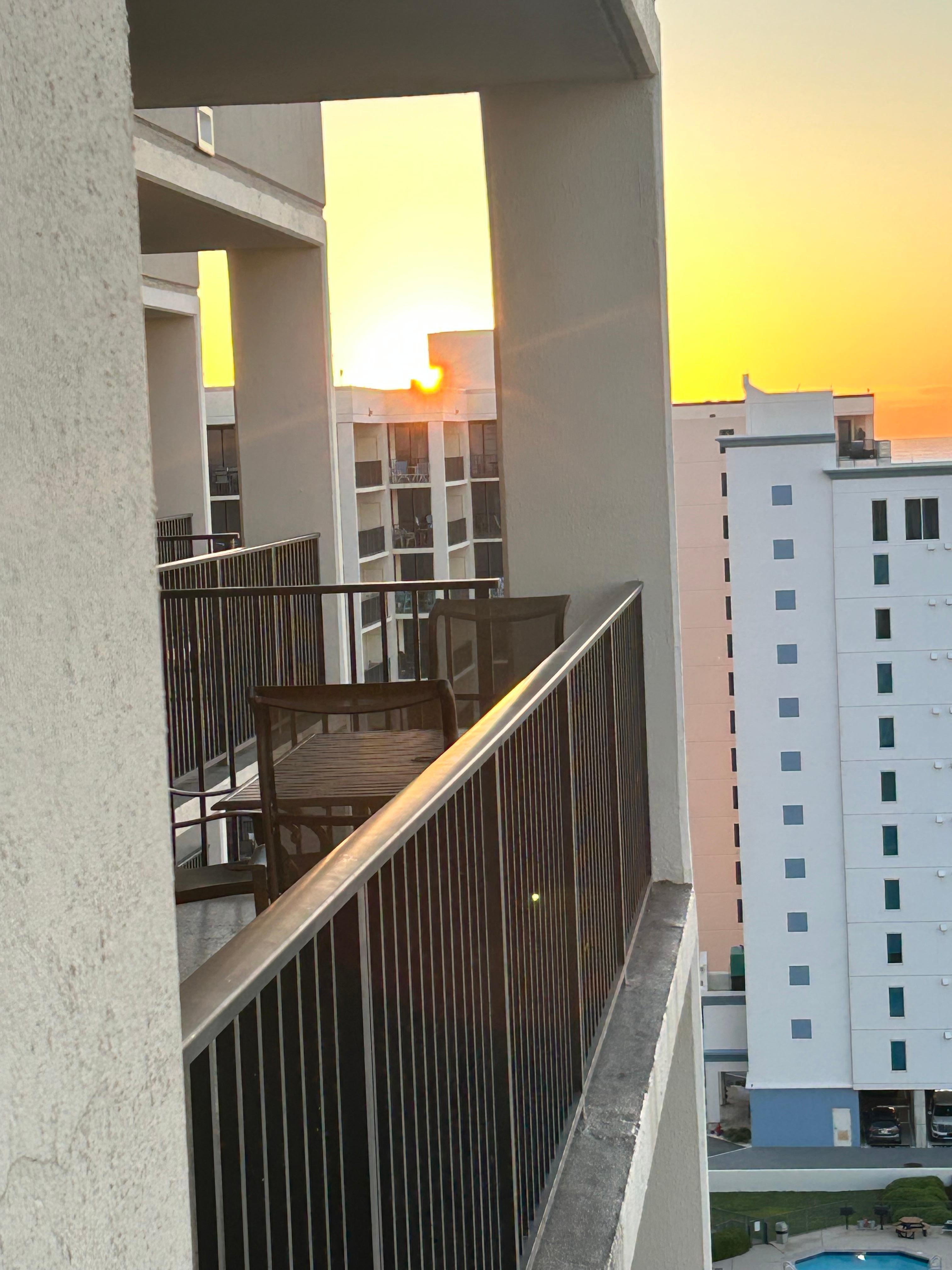 Early morning views from the 15th floor