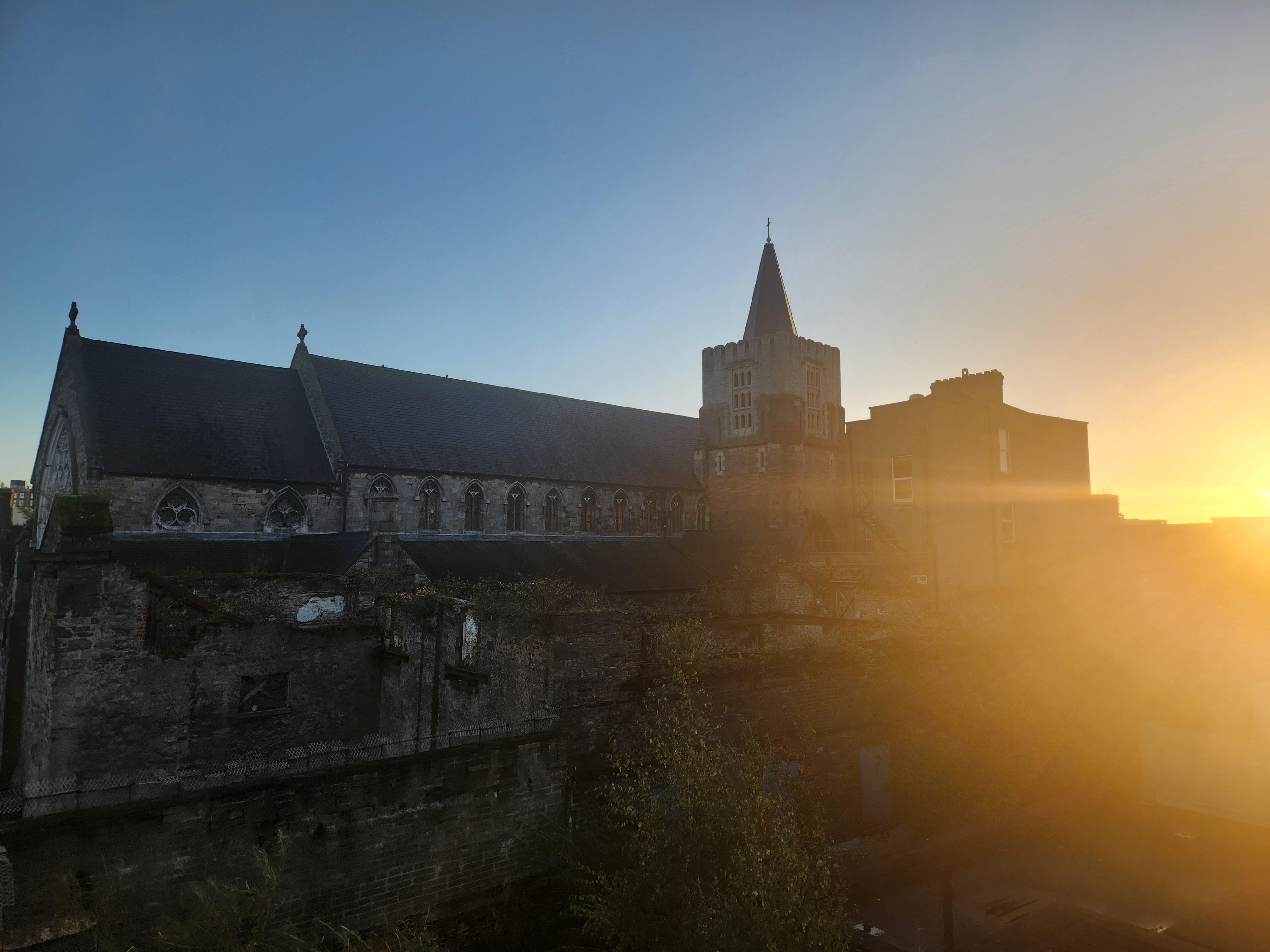 Sunset from balcony.