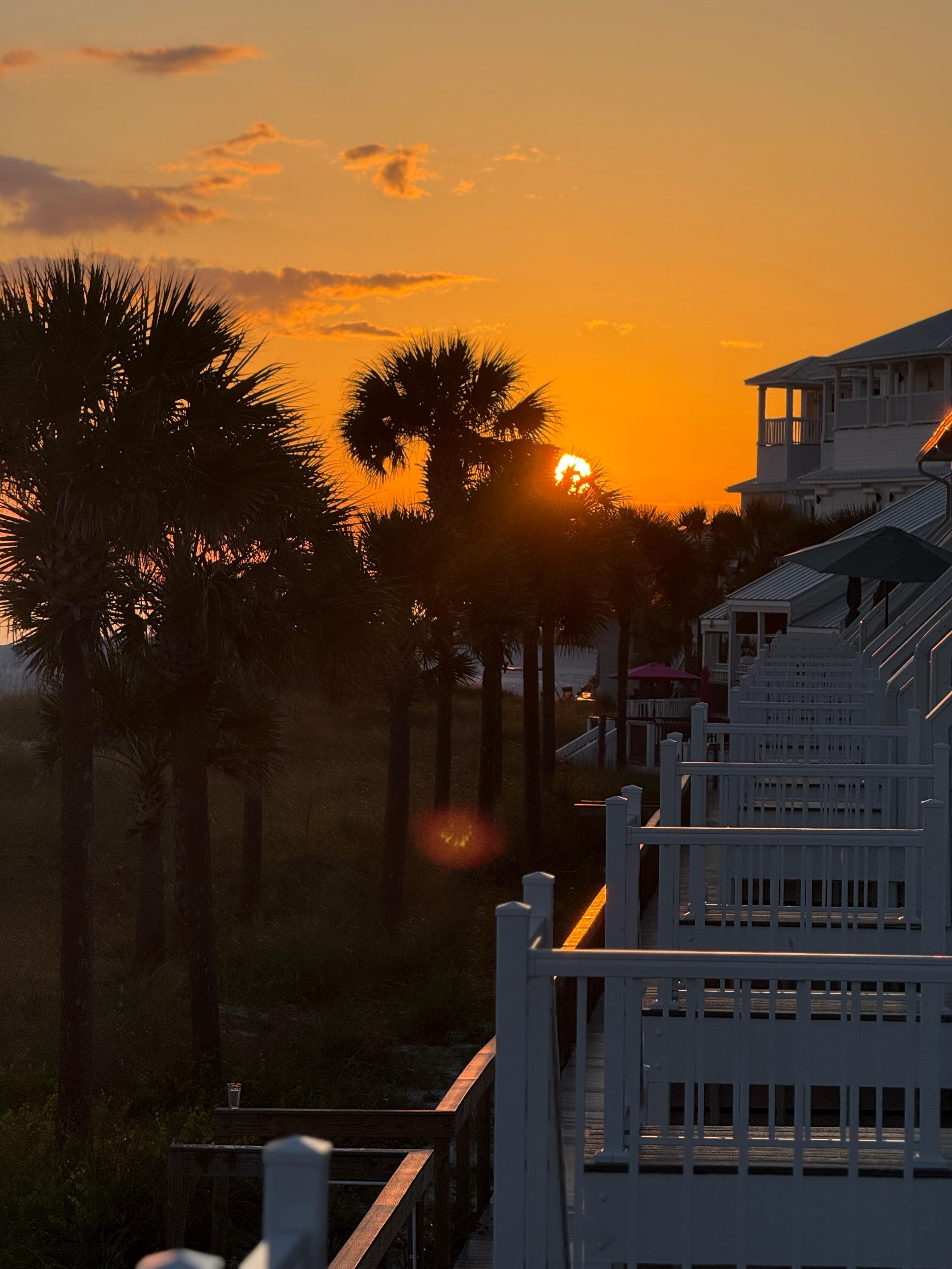 Sunset from balcony