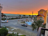 Sunset view from balcony