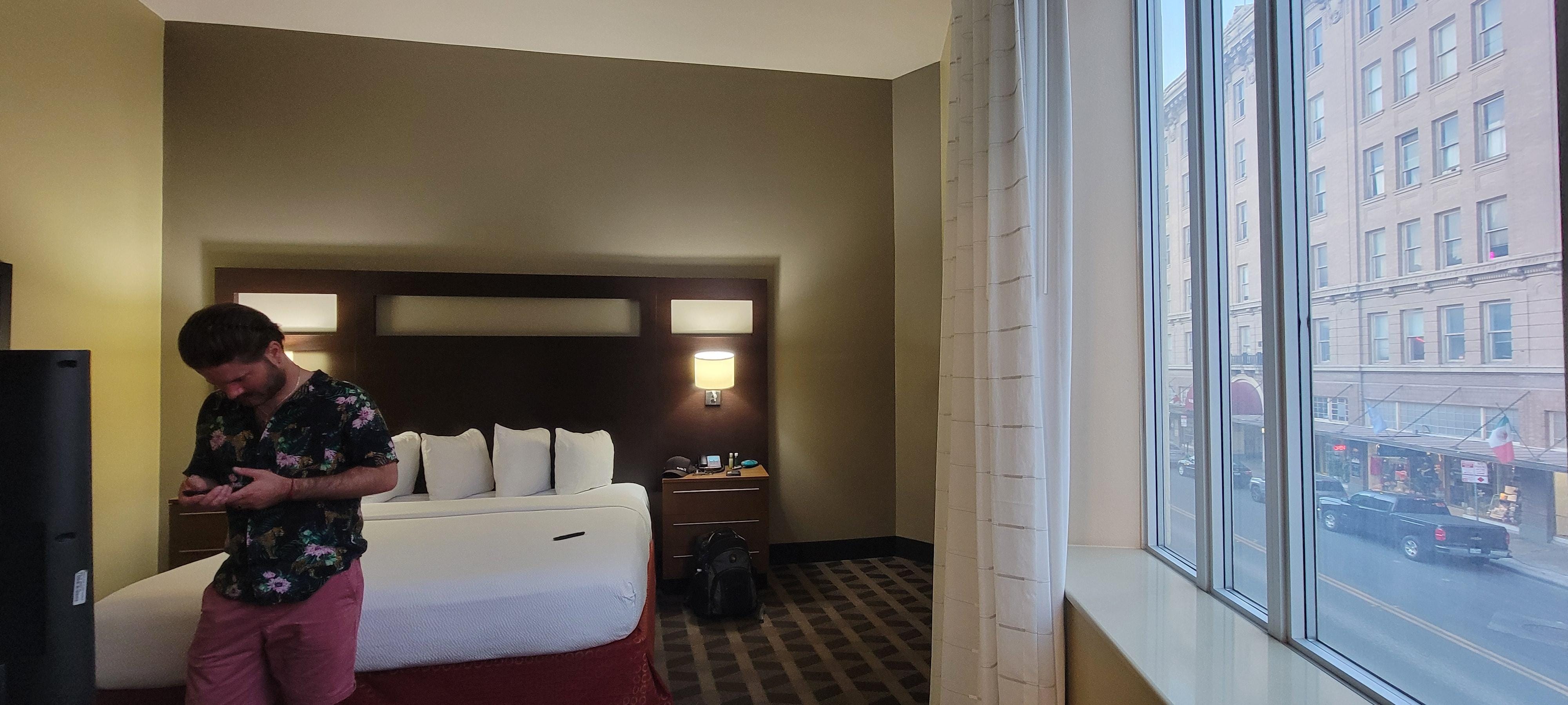 First suite; View of bedroom and window