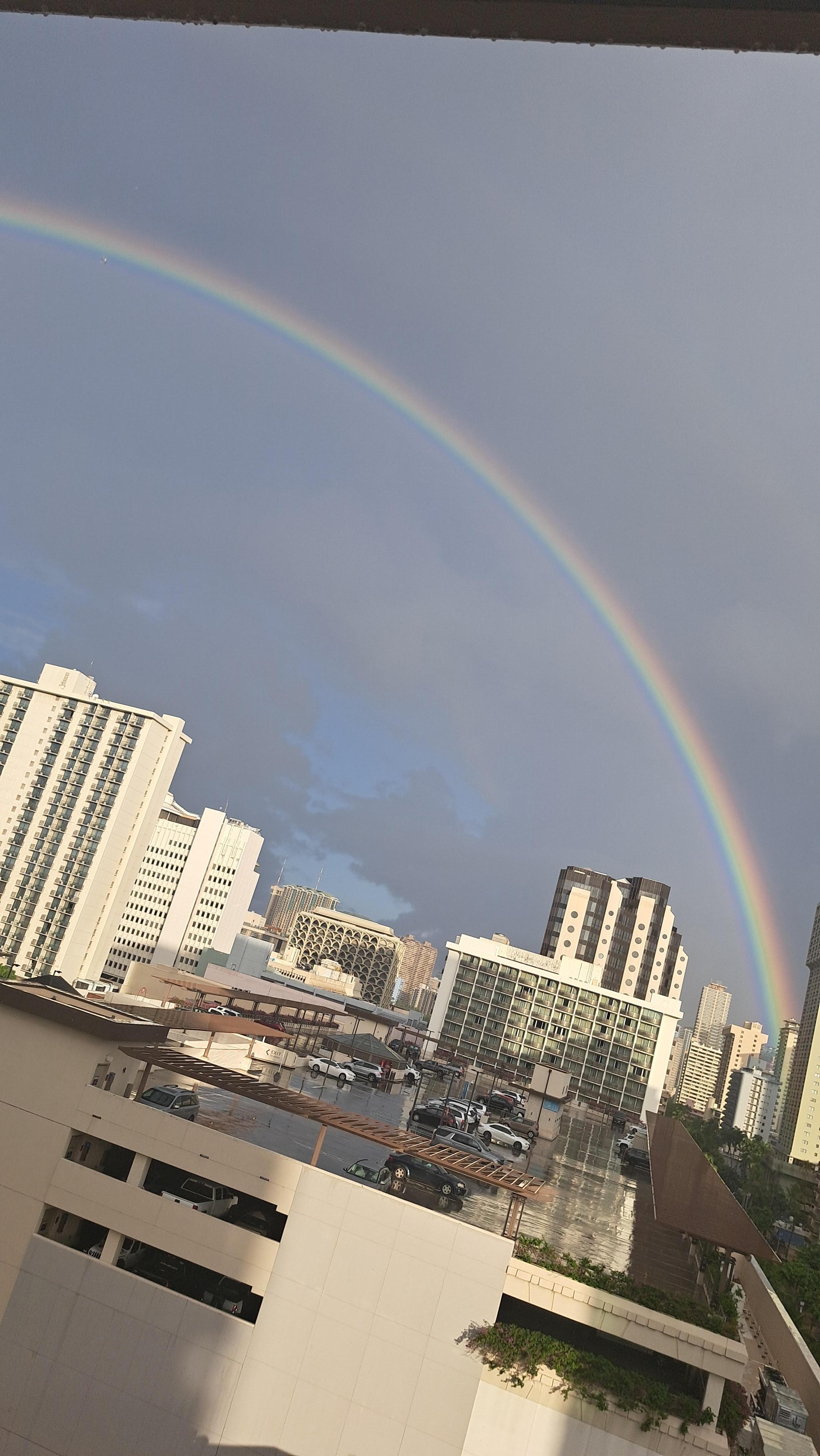 Beautiful rainbow from my view