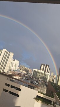 Beautiful rainbow from my view