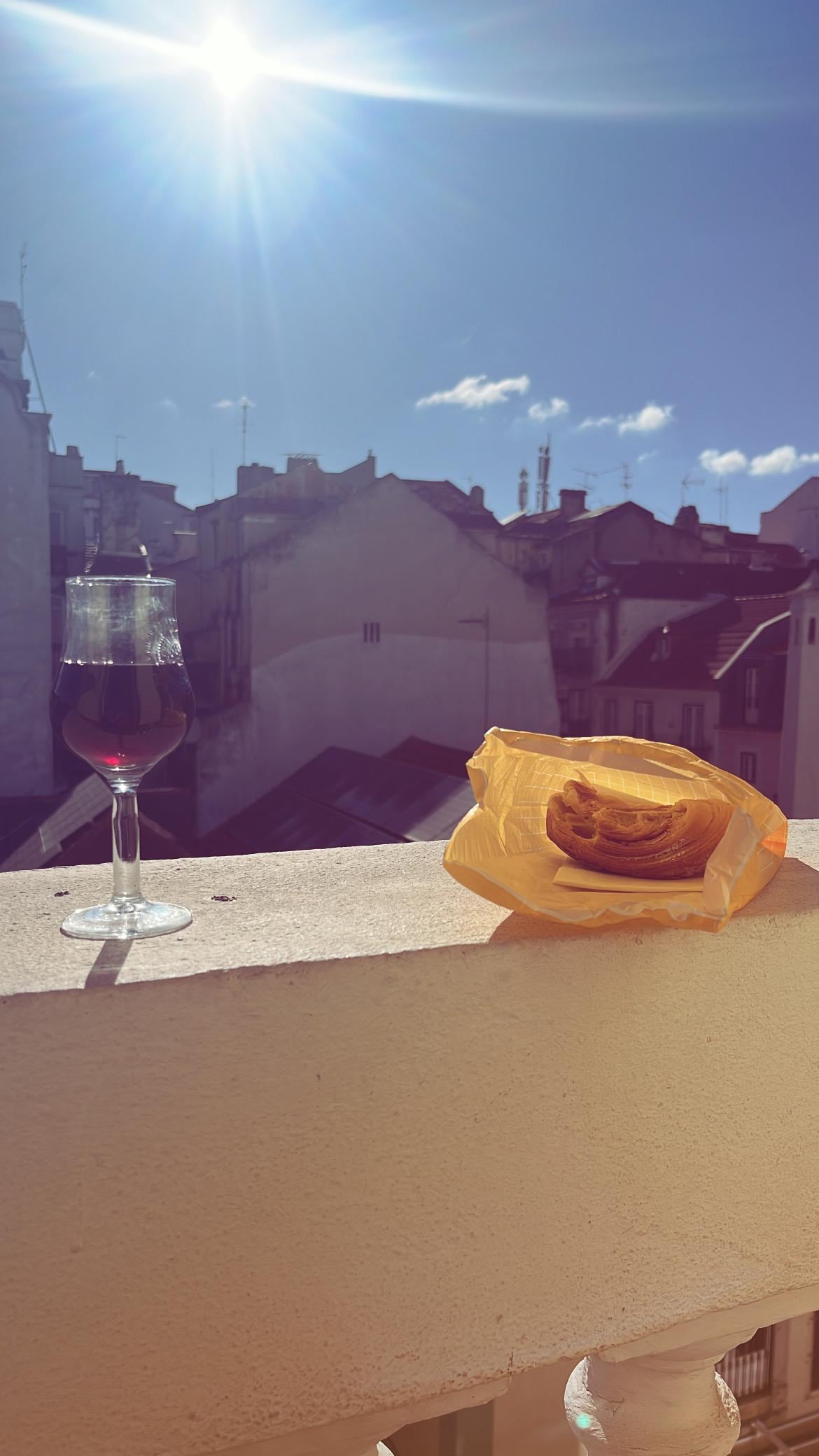 Loved having the small balcony 