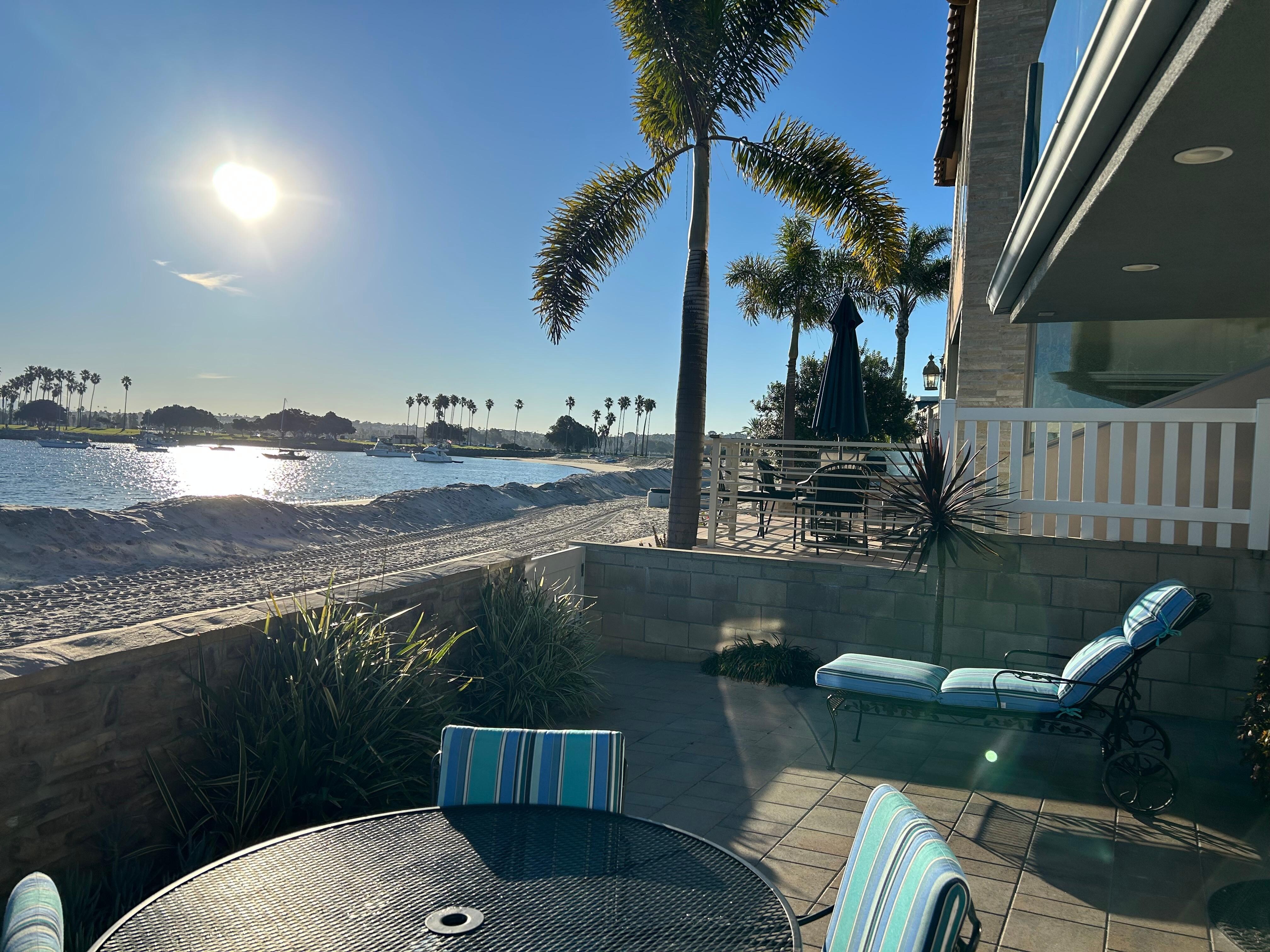 Another beautiful patio view! I love South Mission Beach!