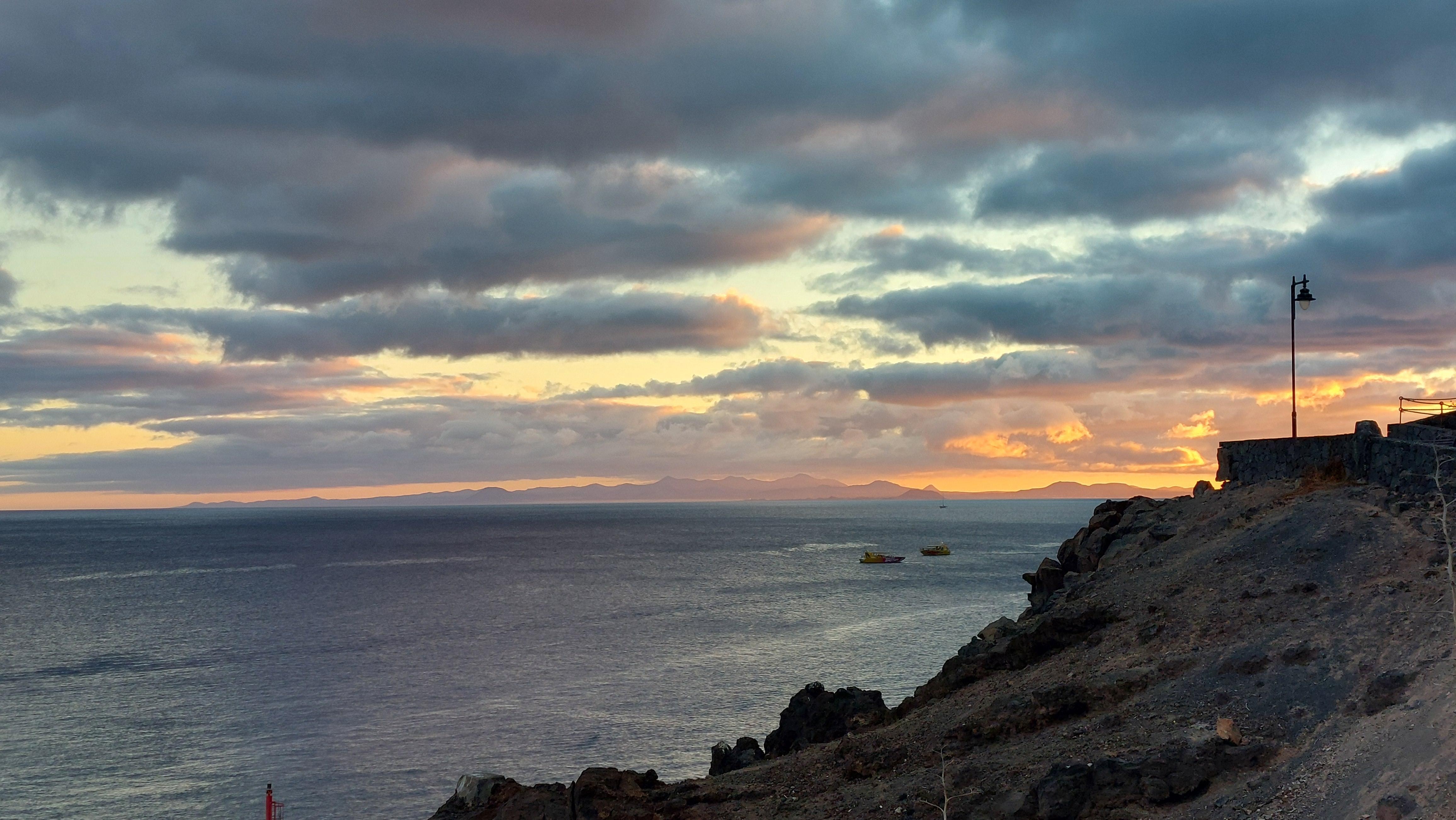 Sunset from balcony.