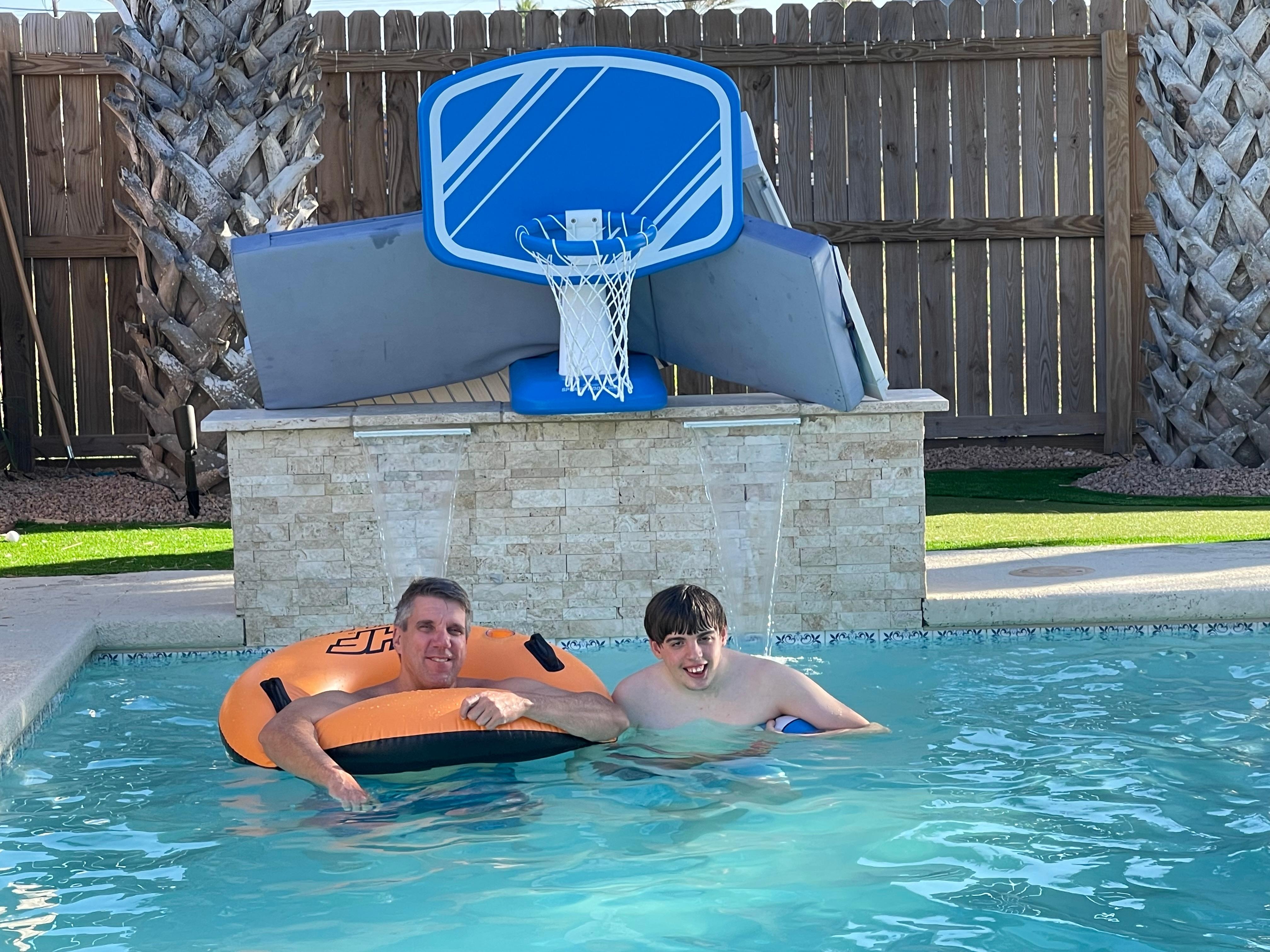 Basketball was an awesome addition to swimming!  