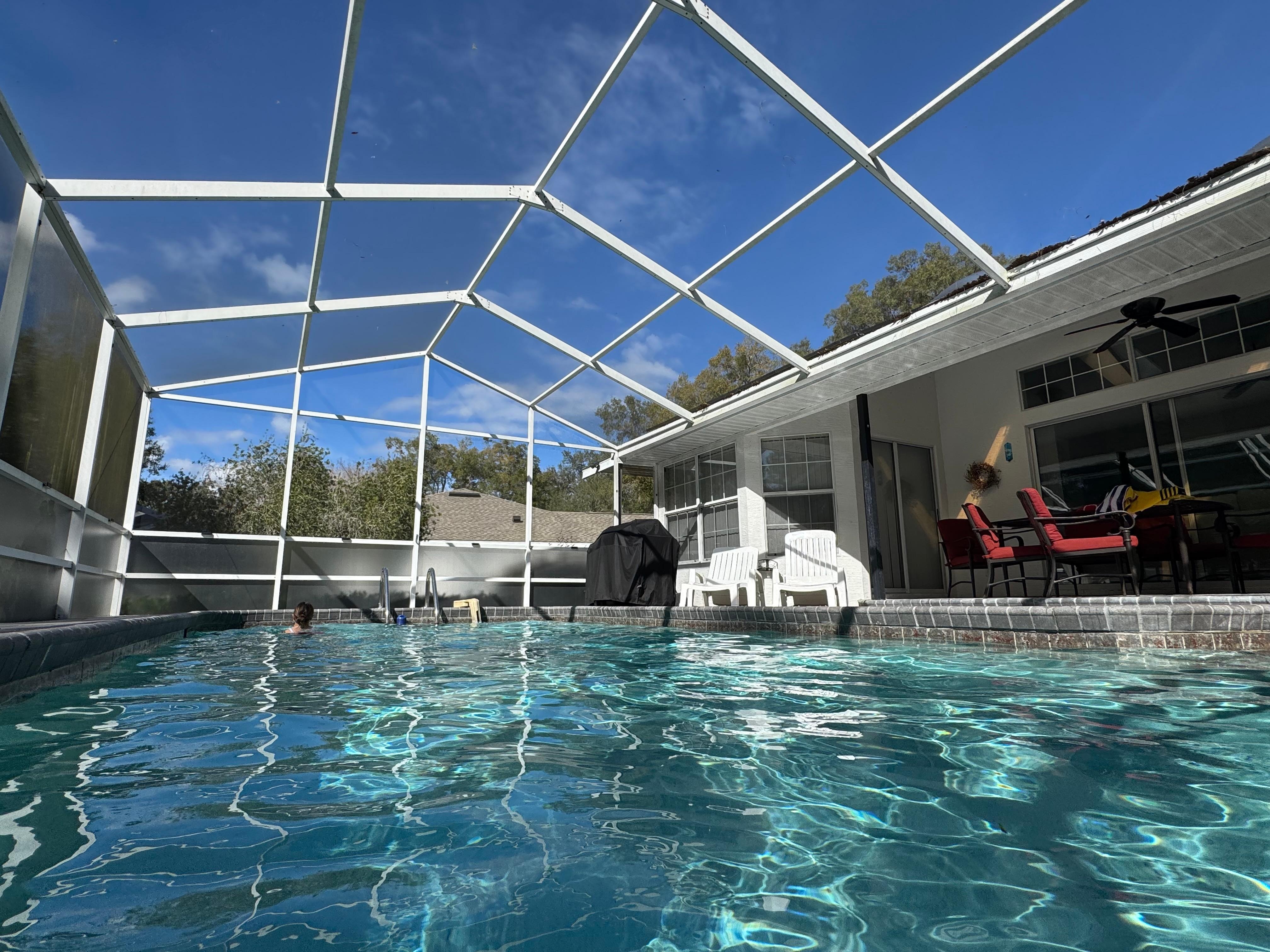 Pool view from the pool! 