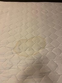 Stained pull out bed mattress