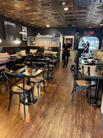 Inside Standards restaurant in Jamestown Village