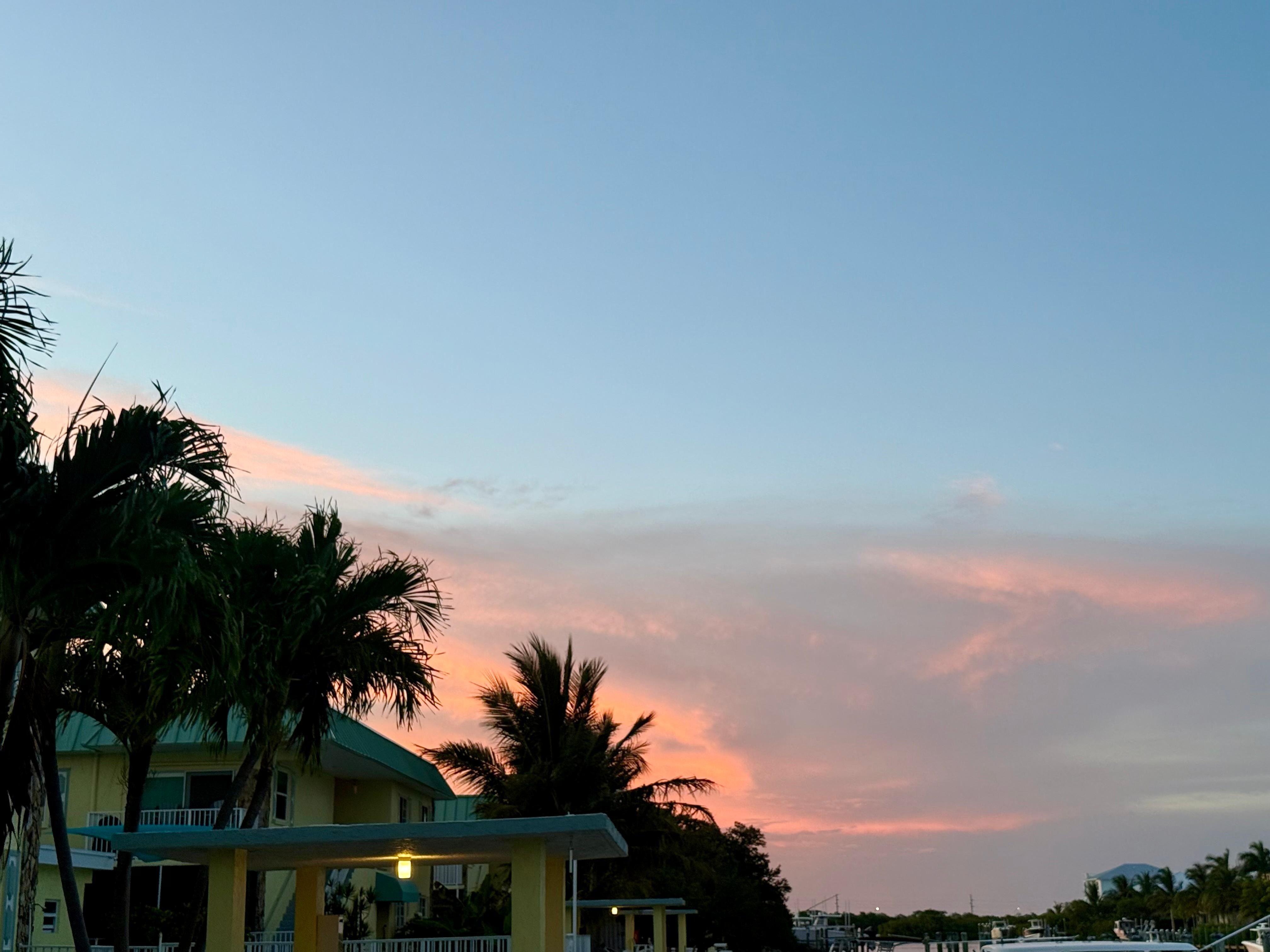 Sunset at the condo. 