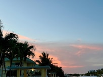 Sunset at the condo.