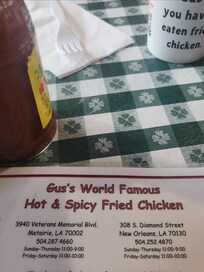Gus's World Famous Chicken.
