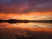 Beautiful sunset off the dock