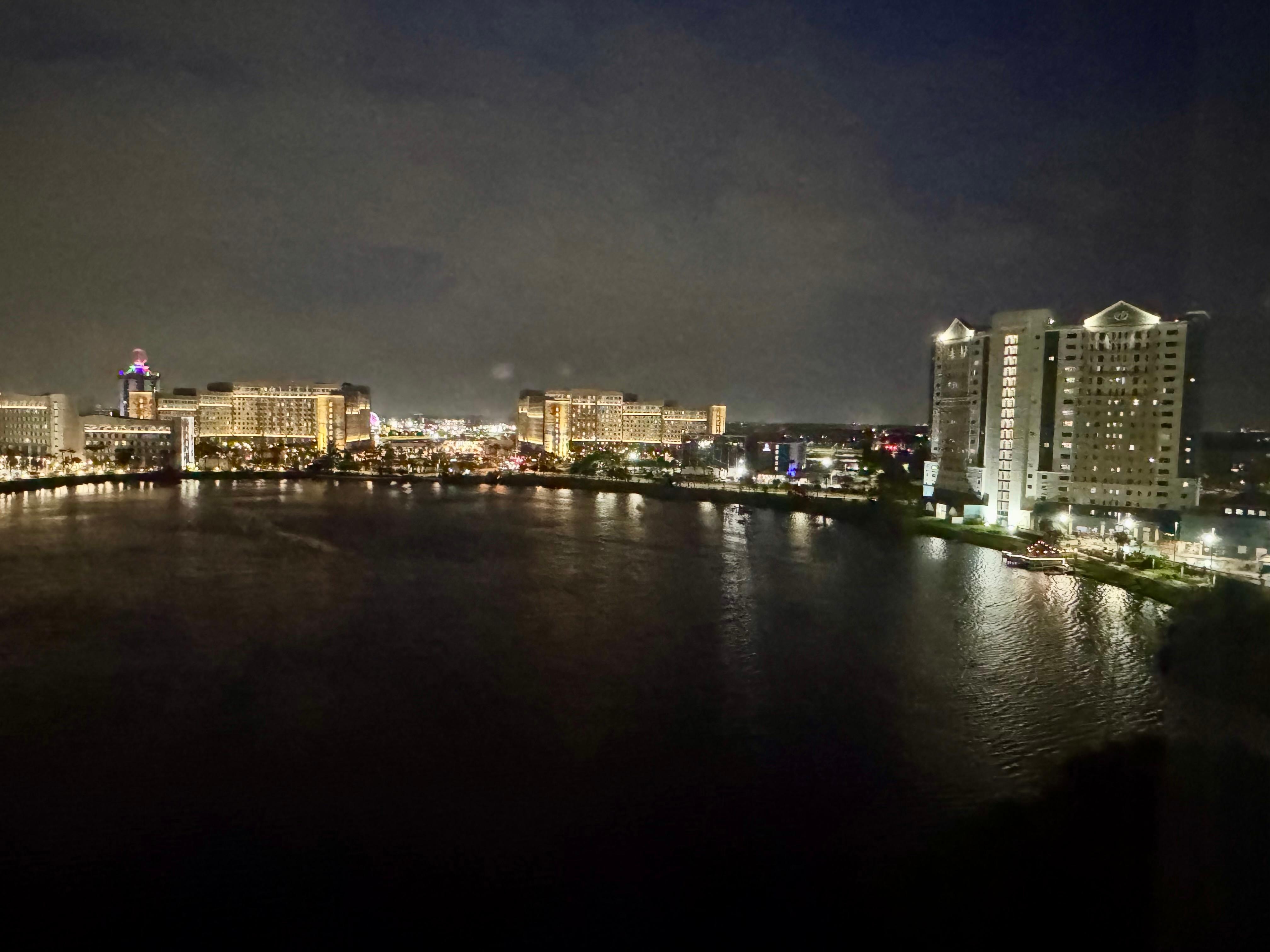 Night view from the room