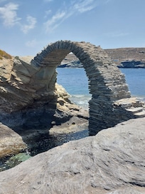 The bridge to the ruin of the castle - not for the faint hearted
