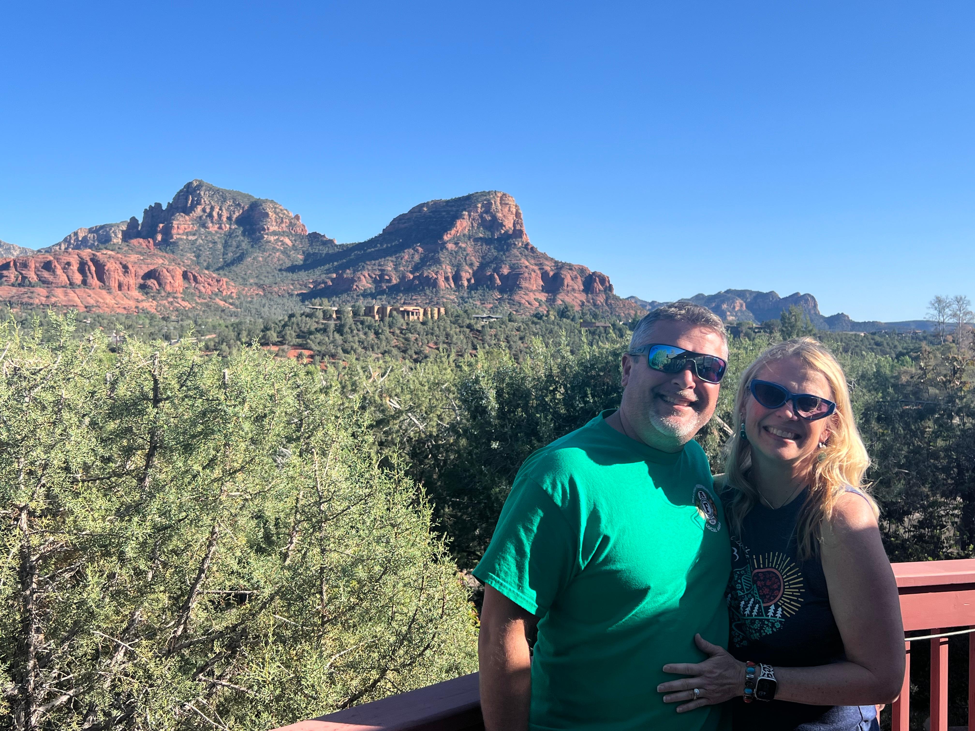 First day when we arrived we immediately went out onto the deck to take in the gorgeous views!